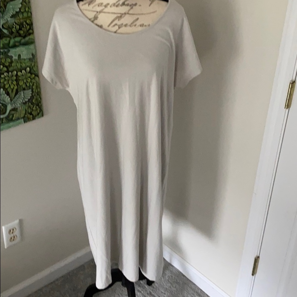 J.Jill Stretch Dress In Cloudy Grey